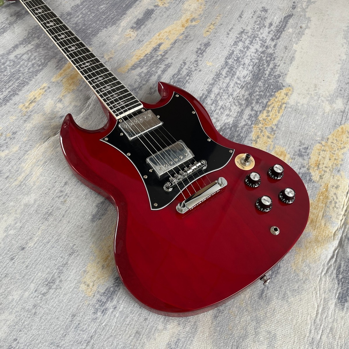 Custom Shop Angus Young SG Red Electric Guitar black pickguard USA