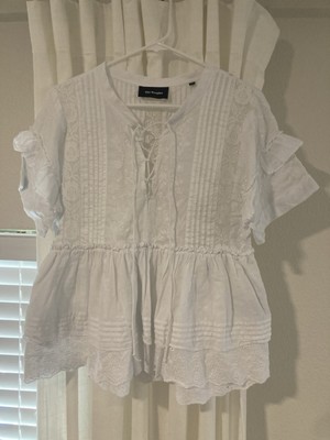 THE KOOPLES Lace Bohemian Lace Top size S