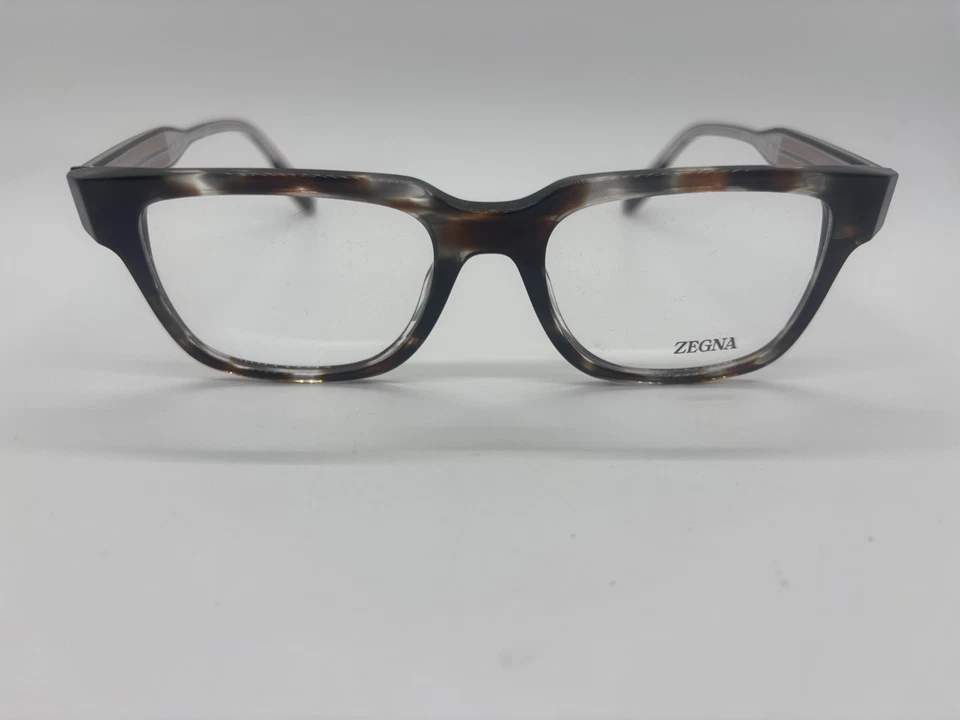 全新 Ermenegildo Zegna EZ5260 020 哈瓦那灰色眼镜 52-18-145 毫米 无盒 — 第 2/4 张图片