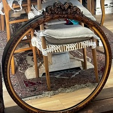 Large Antique Wall Mirror 26 With an Ornate B...