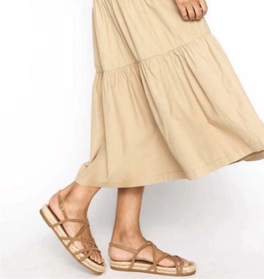 BROCHU WALKER DAWSON ESPADRILLES STRAPPY SUDED LEATHER SANDALS SHOES SZ 9
