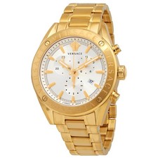Versace V-Chrono Chronograph Quartz White Dial Men's Watch VEHB00719