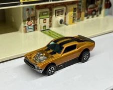 Vintage Hotwheels Redline Boss Hoss Mustang Orange Restoration Spoilers