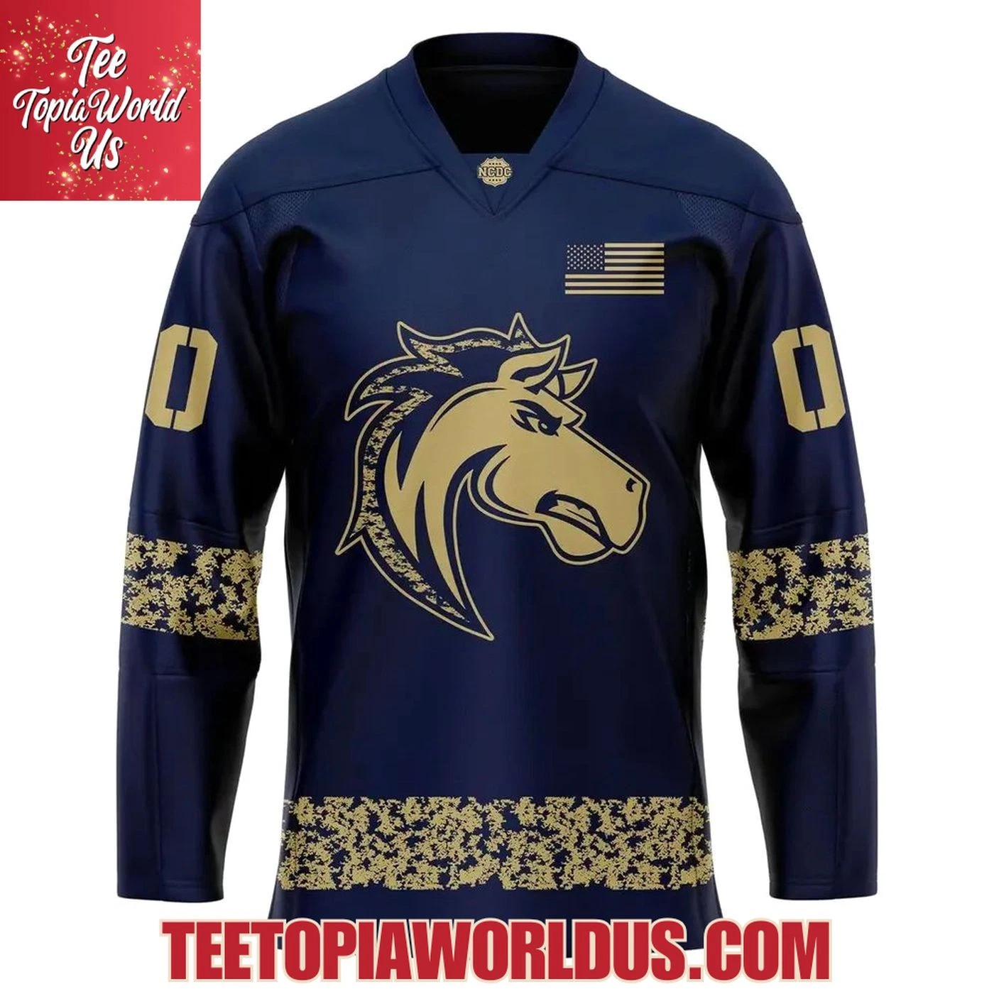 Personalized Ogden Mustangs Military Night Hockey Shirt Men's Fan Gear Gift 2025