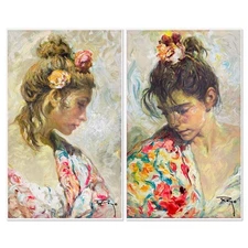 Royo, "Shall (Suite)" Limited Edition Serigraph on Clay-Board, Numbered and Hand