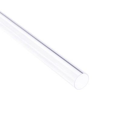2 Pcs 15mm x 16mm x 1.3ft 0.02'' Rigid PVC Pipe for DIY Round Tube Tubing Clear