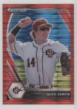 2021 Panini Prizm Draft Picks Red Pulsar Prizm 9/11 Mike Jarvis #PDP163 7eo