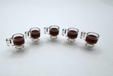 (5) New Lego Cup, Glass, Coffee Hot Cocoa Mug Accessory Lot-minifigure Utensils