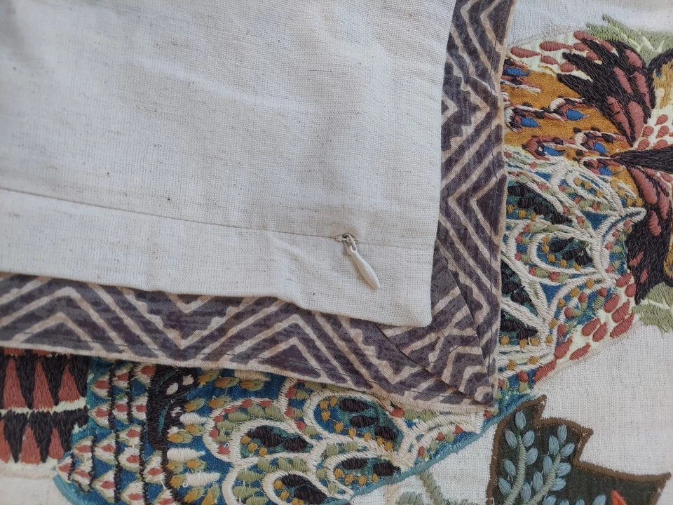 NEW Pottery Barn ~ OWL EMBROIDERED Cotton & Linen PILLOW COVER 20" - Image 4 of 4