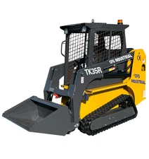 CFG 1.5Ton Mini Skid Steer Track Loader TK35R with 32.8HP Gas RATO Engine Yellow