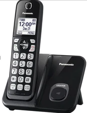 Panasonic KX-TGD810B DECT 6.0 Caller ID 1-Handset Cordless Phone W/Call Block