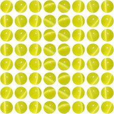 135Pcs Lemon Yellow Cat Eye Stone Beads 8Mm round Crystal Loose Bead for Jewelry