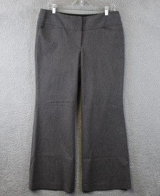 Express Editor Dress Pants Womens Size 10 Gray Wide Leg 34x27.5 Mid Rise