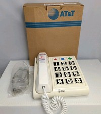 Big Button Phone Telephone AT&T Landline Tested PL3004P S3