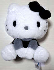 Hello Kitty Monochrome Sitting Doll BIG Plush...