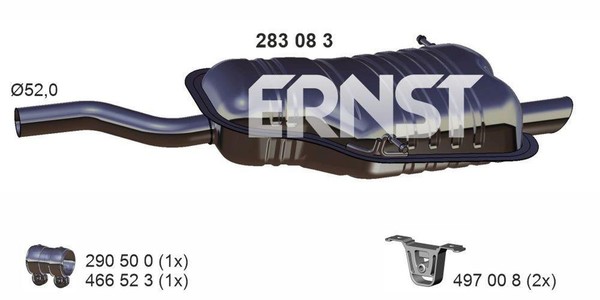 EndschalldäMpfer NachschalldäMpfer Ernst 283083 FüR BMW N46 E46 3Er Touring 316-image