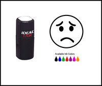 Sad Face Round Rubber Stamp - Message Stamps (stock190) - Trodat Ideal 170r Sad Face Round Rubber Stamp - Message Stamps (stock190) - Trodat Ideal 170r