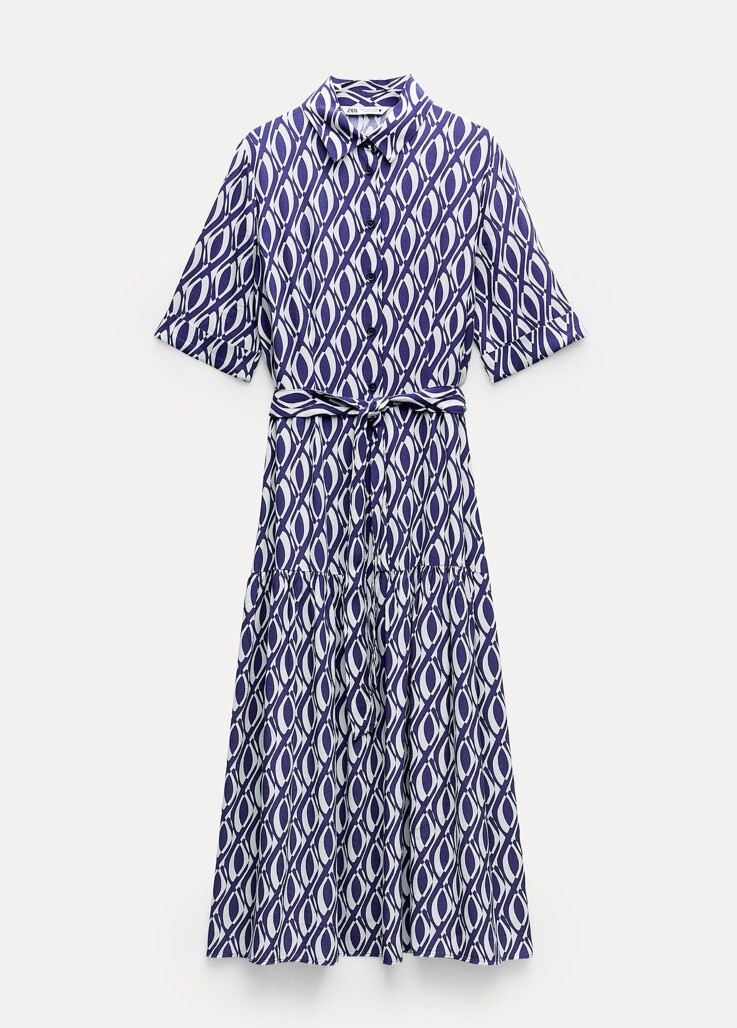 ZARA◆レディース衣料/S/コットン/BLU/無地 ZARA WOMAN NWT SS23 MID-BLUE STRAIGHT CUT DENIM JUMPSUIT Sz