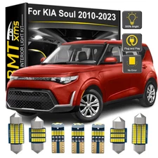 12x Interior LED Light Bulbs License plate Map Dome For KIA Soul 2008-2024