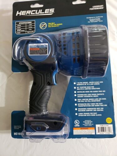 NEW SPOTLIGHT LED 20V 2200 LUMEN HERCULES TOOL ONLY BATTERY NOT INCLUDED - Picture 2 of 8
