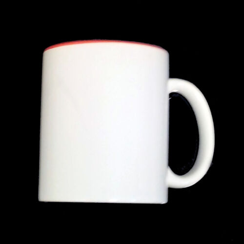 Tazas de sublimación foto taza 36 piezas BLANCO - INTERIOR ROJO embalado individualmente - Imagen 4 de 4