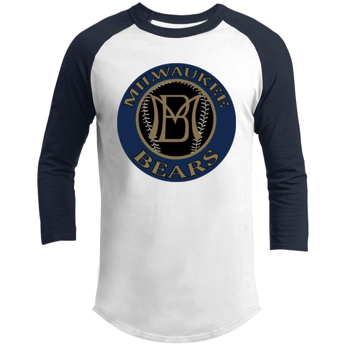 Milwaukee Bears Raglan Shirt Franchise Negro League Baseball