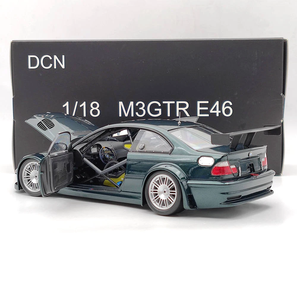 DCN 1:18 Scale 2001 BMW M3 GTR E46 Need For Speed Metal Diecast Model Car  Green Toy Gift