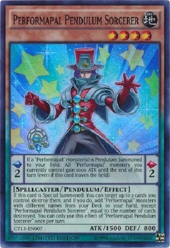 Yugioh - Performapal Pendulum Sorcerer - Limited Super Rare NM