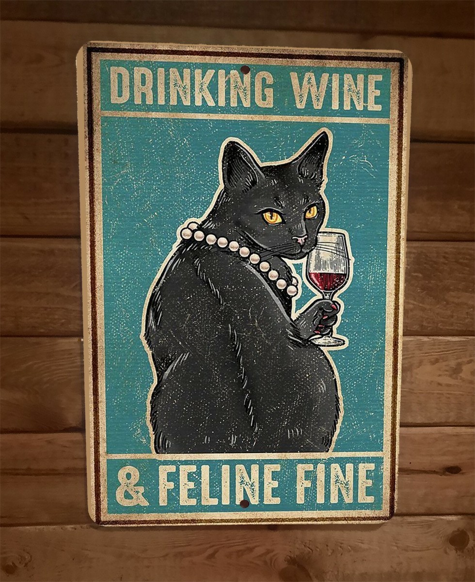 Targa Metallica Vintage Con Gatto Nero – I Hate Everyone, 20x30 Cm, Per Cucina E Bar - 2