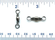 100 GT Super Strong Black Barrel Fishing Swivels Size 6 (60# Test)