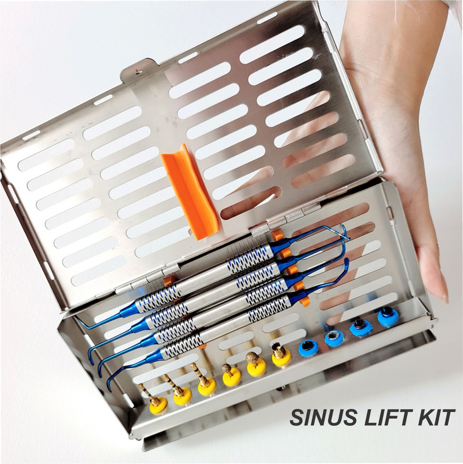 Kit implant dentaire DASK avec forets en acier titane pour élévation de sinus