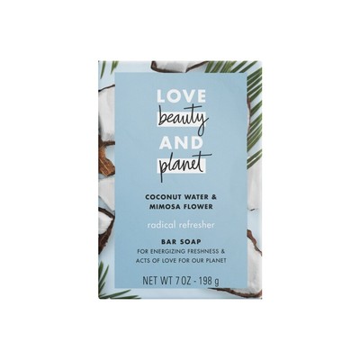 Love Beauty and Planet Bar Soap - 7 oz (198 g) - Coconut Water and Mimosa Flower