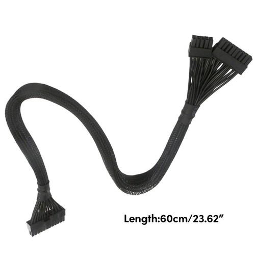 Computer Mainboard 24Pin Power Supply Cable 18+10pin to 24Pin Sleeved Cable 60CM - Afbeelding 8 van 8