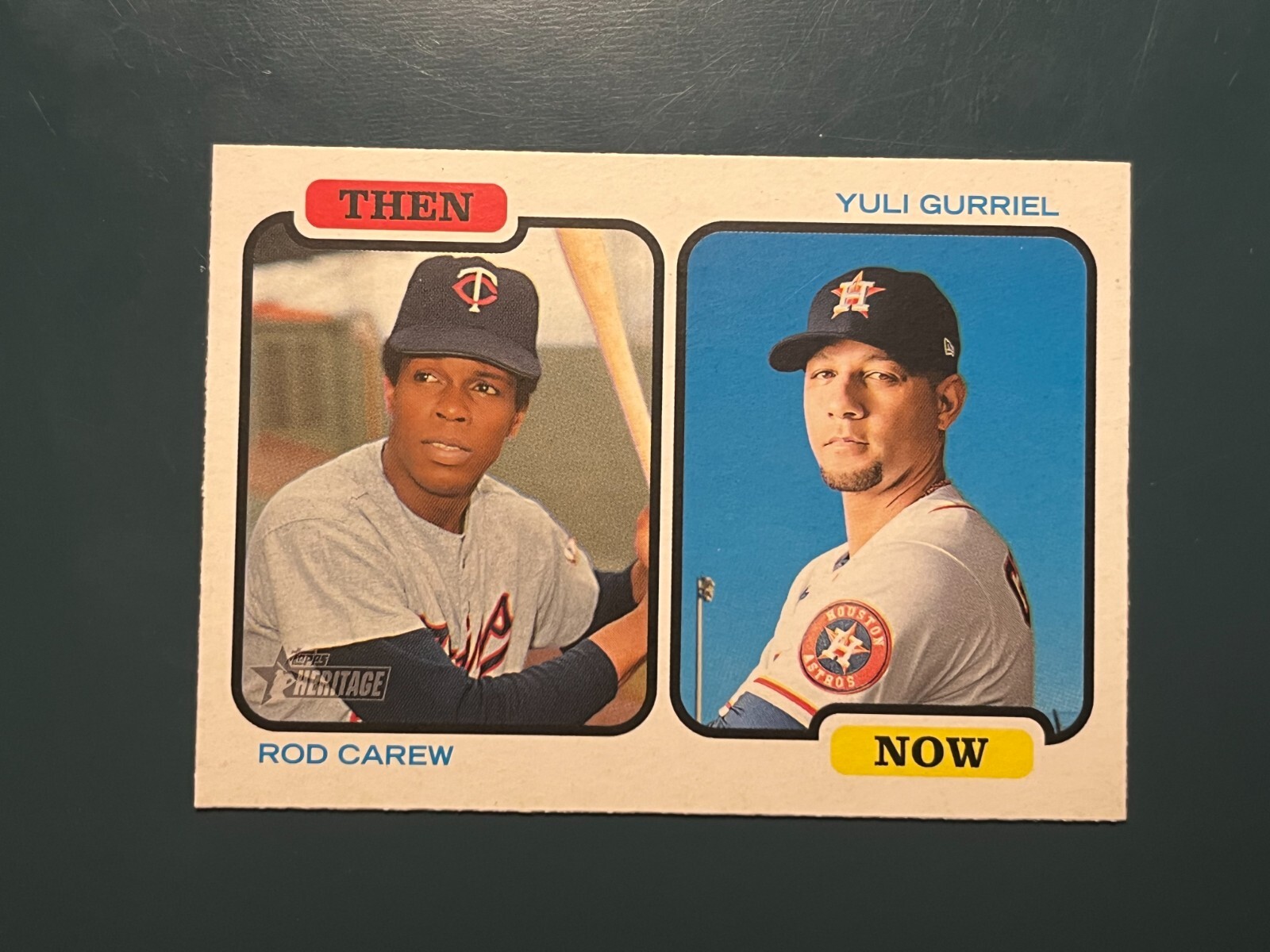 2022 Topps Heritage Rod Carew Yuli Gurriel Then Now Insert #TAN-CG  
