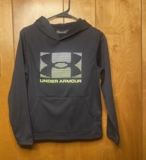 Under Armour Cold gear Boys YLG Black Hoodie Sweatshirt Size Youth Large NEW