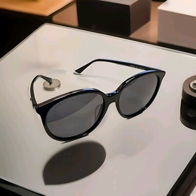 Gucci Sunglasses GG0261SA Italy Round Black Frame 57-16-145  display picture 2