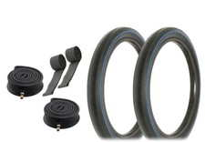 RALSON 20X2.125 BL LINE SLICK BICYCLE TIRES S2 RIM SCHWINN STYLE HEAVYDUTY TUBES