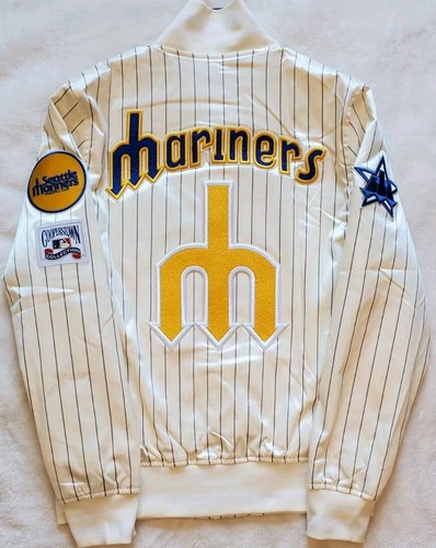 Seattle Mariners Pro Standard Midweight Satin Classic Pinstriped Jacket Small ๐ฑ - Picture 11 of 17