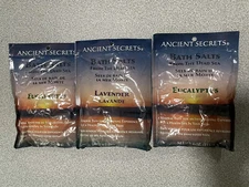 3 Ancient Secrets Aromatherapy Dead Sea Mineral Bath Salts Eucalyptus Lav ￼￼