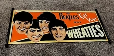 RARE The Beatles WHEATIES Advertisement Scroll Banner 13x30 Poster Sign 1/50