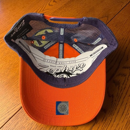 Sombrero de camionero naranja Clemson Tigers NCAA Zephyr Baloncesto - nuevo con etiquetas - Imagen 3 de 3