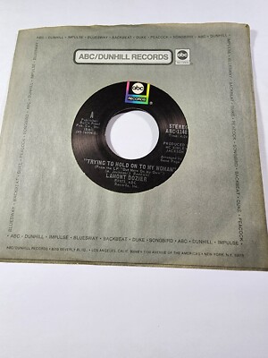 LAMONT DOZIER ''TRYING TO HOLD ON TO MY WOMAN'' 45RPM 7'' VINYL EXC/VG+F3