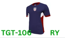 United States, Soccer Federation USA Adult Soccer Shirt - Navy, XXL