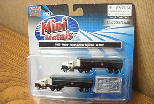 Juego de tractor/vagón cubierto Ford Mini Metals '54 - acero estadounidense escala 51168 N | Zustand: New