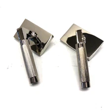 Emtek 5052US14.LSUS14.KNUS14 Dummy Modern Rectangular Rosette Knurled Handle