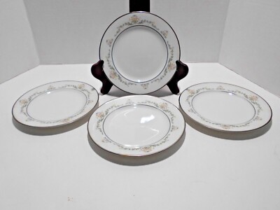 NORITAKE EARLY SPRING CHINA  2362 Set of 4 Bread Dessert Plates 6 3/8'' EUC