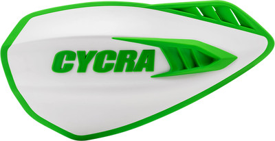 Cycra Cyclone Handguards White/Green #1CYC-0056-241