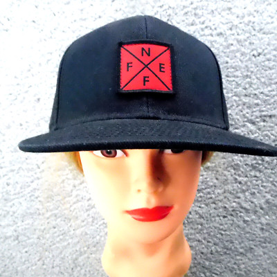 NEFF AUTHENTIC Adult Cap Hat BLACK Patched Snapback Adjustable NEW