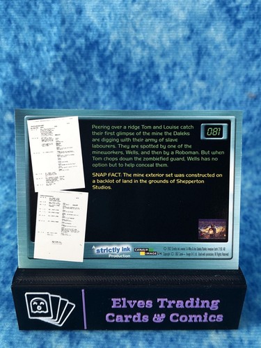 Doctor Who: Big Screen SINGLE Non-Sport Trading Card by Strictly Ink 2003 - Picture 166 of 204