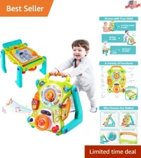 Birthday Gift Idea - 3-in-1 Baby Walker Activity Center with Sit to Stand Toys